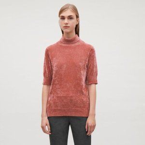 Cos Chenille Short Sleeve Turtleneck